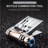 11 in 1 Bicycle Repairing Tools Set Tire Pry Bars Portable Cycling Multitool Wrench Screwdriver Hex Spoke MTB Mountain Bike