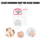 Household Doppler Fetal Heart Rate Monitor Home Pregancy Baby & Fetal Sound Medical Detector LCD Display No Radiation 3.0MHz