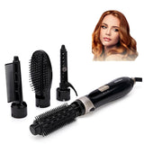 Electric 4 in 1 Curling iron Ceramic Hair Dryer Professional Hairdressing with Hair Brush Comb Roller Curling Wand Salon Styling
