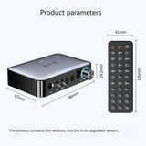 Digital To Analog Audio Adapter Optical Fiber Bluetooth-compatible 5.1 Receiver Transmitter (english Remote Control)