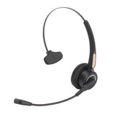 USB Computer Headset Single Ear Bluetooth Noise Canceling Adjustable Call Center Headphone with Microphone
