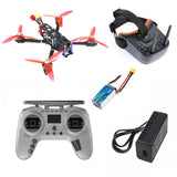 DIY 225mm 5inch RTF FPV Racing Drone RC Quadcopter 3-4S with Ratel 2 Camera 2306-2400kv Motor 3inch Mini FPV Goggle FS-i6 TX