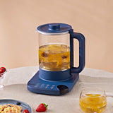 220V/800W Health Pot Office Home Multi-functional Small Glass Electric Kettle Integrated Heat Preservation Flower Tea Pot  1.8L