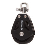 35mm Double Pulley Block Stainless Steel Boat Canoe Kayak Swivel Lifting Pulley Hanging Wire Towing Wheels - 300 kg / 661 Lbs
