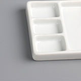 Ceramic multi-grid palette watercolor gouache pigment palette porcelain plate Jingdezhen color palette pigment plate