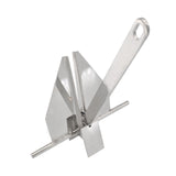Marine Grade 316 Stainless Steel 2KG Fluke/Danforth Style Traditional Standard Boat Anchor Polished