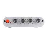 Mini Stereo Mixer 4 in 1 Out Volume Adjustment 3.5mm Sound Selector Amplifier DC 5V-12V for PC Laptop Headphone Speakers