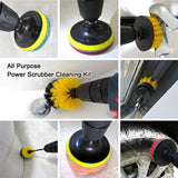 5 /3Pcs Electric Drill-Brush Kit Power Scrubber Brush For Carpet Bathroom Surface Tub Furniture Shower Tile Tires Cleaning Tools