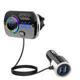 Bluetooth-compatible 5.0 FM Transmitter Car Kit MP3 Modulator Player Wireless Handsfree Dual USB Fast Charger Music Receiver