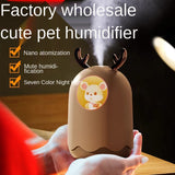 USB Mini Electric Air Humidifier Silent Aromatherapy Diffuser Ultrasonic Mist Maker Car For Home Bedroom LED Colorful Night Ligh