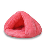 Pet bed for Cats Dogs Soft Nest Kennel Bed Cave House Sleeping Bag Mat Pad Tent Pets Winter Warm Cozy Beds  2 Size S L 3 Colors