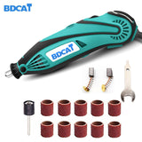 BDCAT 180W Electric Grinder Engraver Tool Mini Drill Polishing Machine Variable Speed Rotary Tool Power Tools Dremel Accessories
