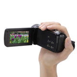 Video Camera Camcorder 270° Rotation Camera Recorder Multifunctional Full HD 1080P 24MP 18X Zoom for Family for Kids for Gifts