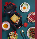 220V Household Electric Waffle Machine Non-stick Sandwich Pancake Maker Donut Cake Baker Octopus Ball Maker With 9 Plates