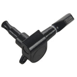 2set Guitar Sealed Small Peg Tuning Pegs Tuners Machine Heads for Acoustic Electric Guitar Guitar Parts( Black 3R3L/6R)