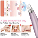 Vaccum Rechargeable Blackhead Remover Face Pore Vacuum Skin Care Acne Pore Cleaner Pimple Facial Removal Vacuum Suction Tools