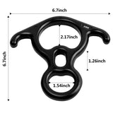 Rock Climbing Descender OX Horn 8 Descend Ring Downhill Eight Ring With Bent-ear Rappelling Gear Belay Device Equipment 50NG