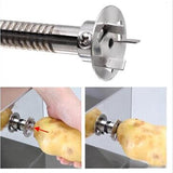 220V Commercial Electric Potato Slicer Machine Automatic Household Stainless Steel Potato Slicing Machine  Spiral Cutter EU/AU/U