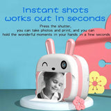 Wifi Children Instant Print Camera 2.4 Inchs HD With cute stickers Cartoon Video Photo Printing Camera Kids Toy Birthday Gift