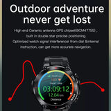 K37 Men Smart Watch GPS Navigation Sport Fitness Tracker 480mAh Big Battery Heart Rate Monitor IP68 Waterproof Smartwatch