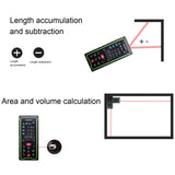 Intelligent Rechargeable Laser Rangefinder Tape Angle Tool Digital Camera Acurracy: ±2mm Power Auto Off: 100~300s USB