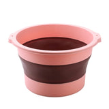 Foldable Footbath Massager Foot Washing Spa Pedicure Massage Soaking Tub Basin T4MB