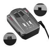YASOKRO V9 Vehicle Radar Detector (English/Russian ) 360 Degree Car Trucker Speed Sensor Voice Alert Warning 16 Band LED Display
