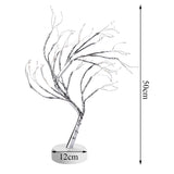108 LED USB Table Lamp Copper Wire Christmas Fire Tree Night Light Table Lamp Home Desktop Decoration Christmas Decoration