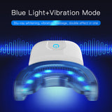 Sonic Vibration Electric Toothbrush U-Shaped Silicone Automatic Waterproof Blue Light Teeth Whitening Brush Food grade silicone