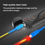 Handheld 10mw Fiber Optic Tester Portable Pen Type Red Light Visual Fault Locator Rechargeable Clampshell Fiber Test Pen
