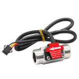 DC3.5-24V DN15 Flowmeter G1/2 Stainless Steel Sensor Water Flow Sensor Heater Flow Sensor Turbine 1-25L/min