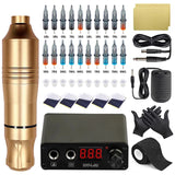 Tattoo Kit Professional Rotary Tattoo Machine Pen Kit with Cartridges Needles Permanent Makeup Tattoo Machine Set for Body Art