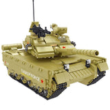 Military Series World War II Tank Model Chinese Army Type 99 Main Battle Tank Building Blocks Bricks Toys Gifts
