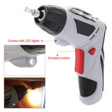 48pcs/set 4.8V Mini 220rpm 110 / 220V Rechargeable Electric Screwdriver LED Light for Household DIY Tool