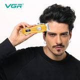 Barber full metal professional hair clipper for men cordless electric hair trimmer beard rechargeable hair cutting machine