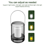 LED Camping Light USB Rechargeable Campsite Lantern Tent Lamp Power Bank with 3 Light Modes Stepless Dimming for Camping