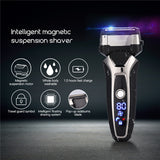 Magnetic Suspension Electric Shaver Waterproof 1.5 Hours Fast Charging Shaving Razor Professional 3 Blade Shaver + Extra Head 31