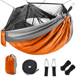 Portable Outdoor Camping Hammock with Mosquito Net High Strength Parachute Fabric Camping Hammock