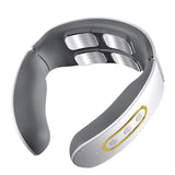 Smart Electric Neck and Shoulder Pulse Massager 4 Heads Kneading Wireless Heat Cervical Vertebra Body Relax Pain Relief Machine