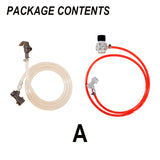 Homebrew Kegging Kit Co2 Regulator Flow Control Beer Tap Picnic Tap For Ball Lock Cornelius (Corny) Keg
