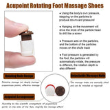 Acupoint Massage Slippers Men/Women Sandals Feet Chinese Acupressure Therapy Medical Rotating Foot Massager Shoes Men's Unisex