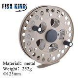 FISH KING Winter Ice Fly Fishing Rod 50/75 CM 2 Sections Fishing Rods With Fishing Wheel Reel  I Gear Tackle