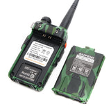 2Pcs Original BAOFENG UV-5R BL-5 1800mAh Li-ion Battery For Baofeng Walkie Talkie UV-5R UV-5RE Series Two Way Radio (Black/Camo)