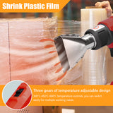 Cordless Handheld Hot Air Machine Lithium Rechargeable Heating Equipment Temperatures Adjustable Power Tool with 4 Nozzles