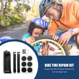 Portable Glueless Patch Bike Tire Repair Kit Bicycle Flat Tyre Tube Repair Tools Set Cycling Accessories