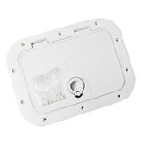 MARINE BOAT DECK ACCESS &amp; LID 14.76x11" -WHITE 375mmx280mm/