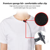 USB Type C 3.5mm Mini Portable Clip-on Lapel Lavalier Condenser Mic Wired Microphone For IPhone IPad Android Smartphone Camera