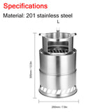 Outdoor Camping Equipment Windproof Wood Stoves Furnace Deconstructable Portable Picnic Stoves Cross Border Cooking Gas Burner
