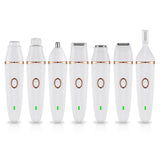 7 IN 1 Waterproof Multi-Part Trim Smooth and Painless Lady Electric Shaver Epilator Fine Eyebrows Washing Instrument with box