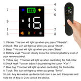 400M Dog Training Collar Rechargeable Remote control Electric Shock sound Waterproof For dogs Training Dog Supplies